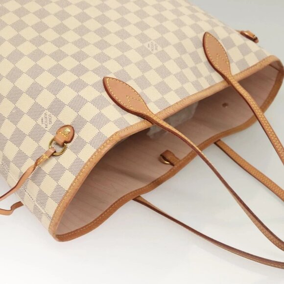LOUIS VUITTON Damier Azur Neverfull MM Tote Bag - Picture 5 of 16